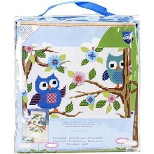 Vervaco Owl Talk Rug Cross Stitch Kit, 29.5" by 19.75"